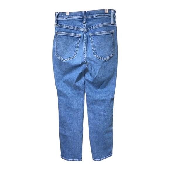 Madewell RoadTripper StoveTop Jeans Womens Sz24 Med Wash Straight Leg Stretch - Picture 2 of 8